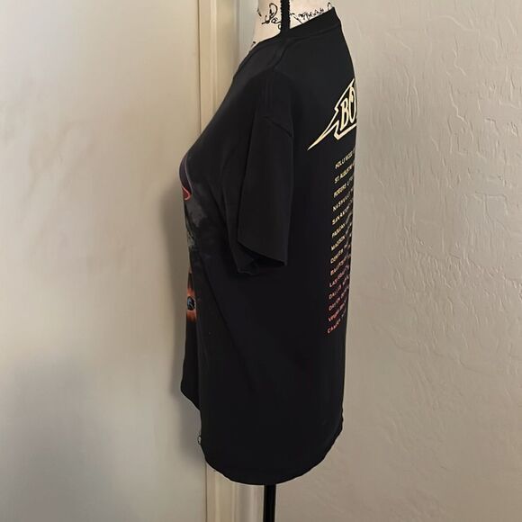 Boston Band Music Black Hyper Space Tour Graphic Shirt Concert 70’s Rock - Picture 2 of 8